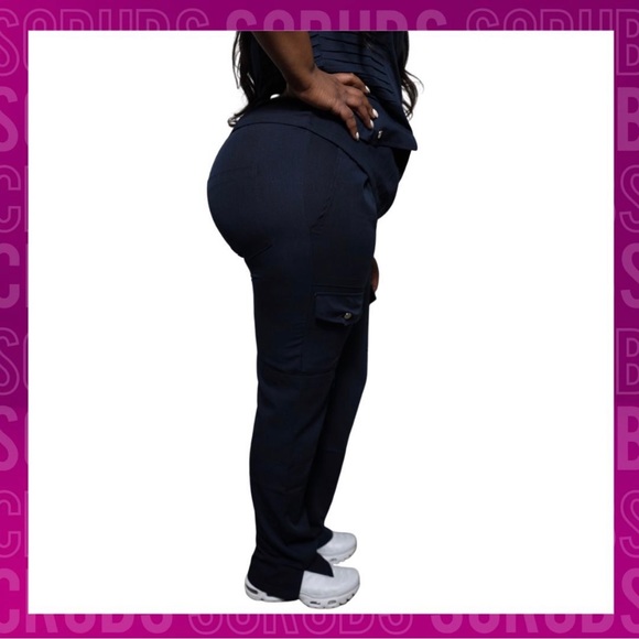 Navy Blue Scrub Set - Picture 2 of 4